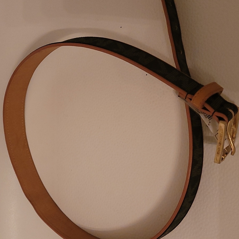 Brown Michael kors monogram belt